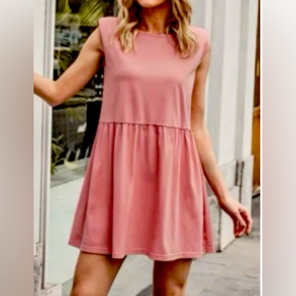 Pink Smock Dress